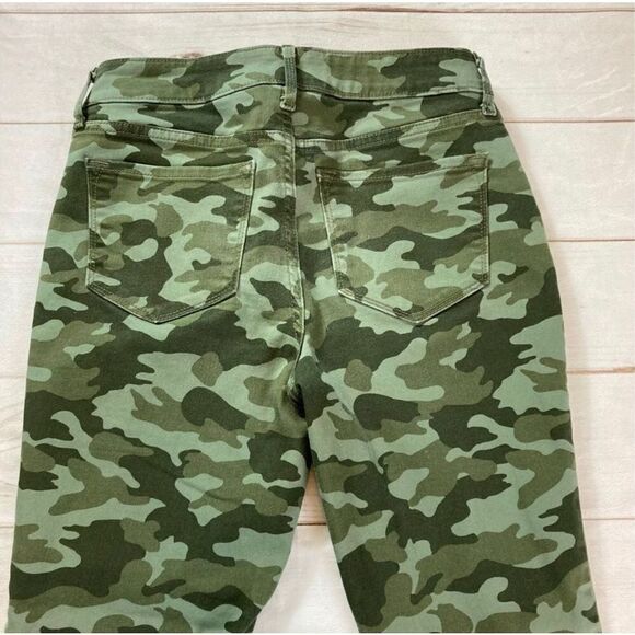 Old Navy Rockstar Green Camo Ankle Skinny Jeans Size 6 - Picture 10 of 11